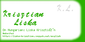 krisztian liska business card